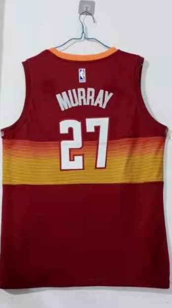 Men Denver Nuggets #27 Murray red Game Nike NBA Jerseys